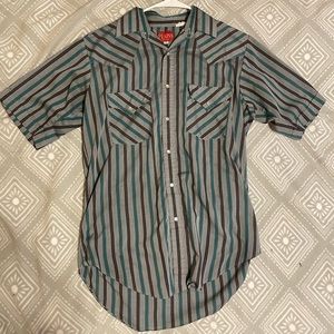 VINTAGE Ely Plains short sleeve button down